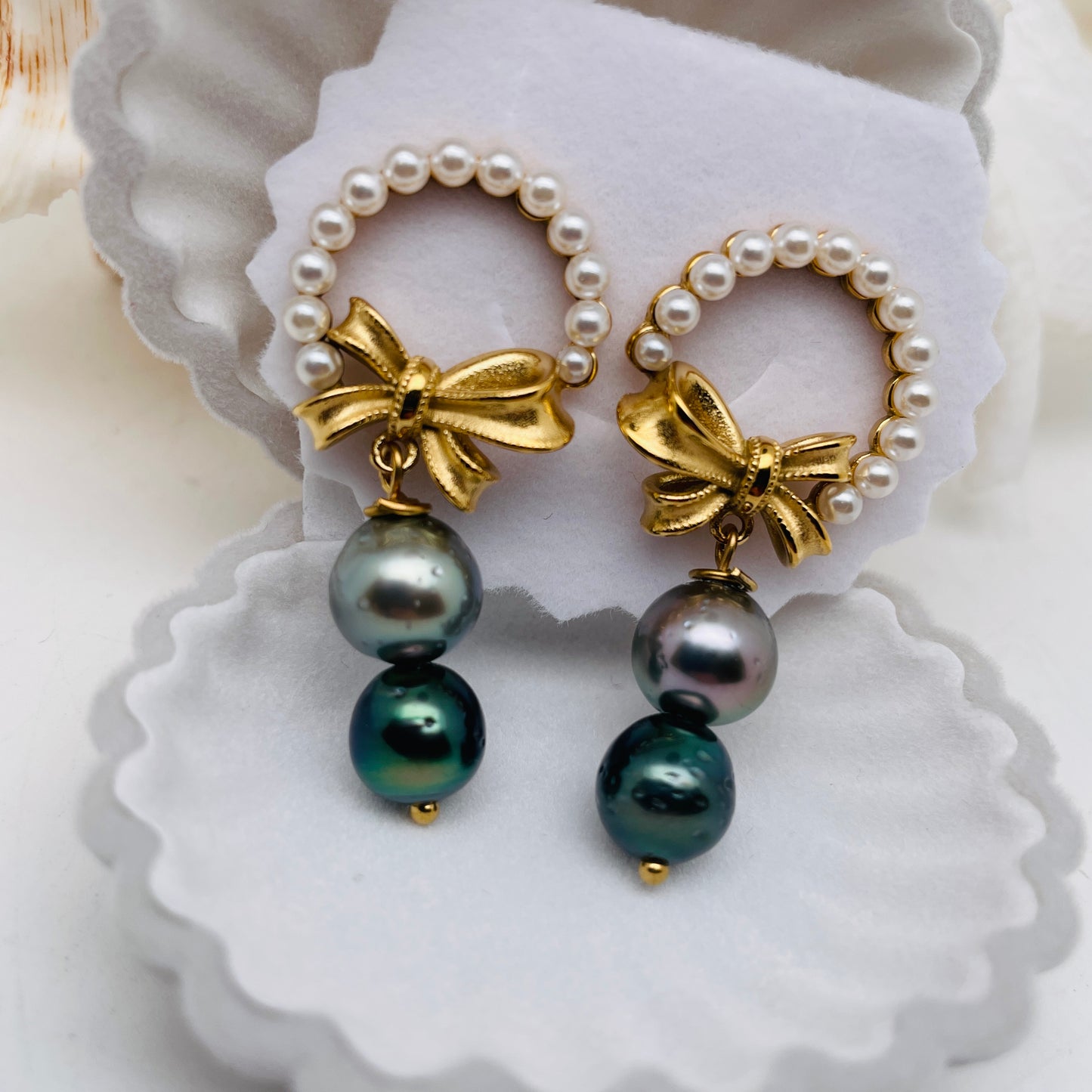 Boucle d'oreilles NOËL À TAHITI