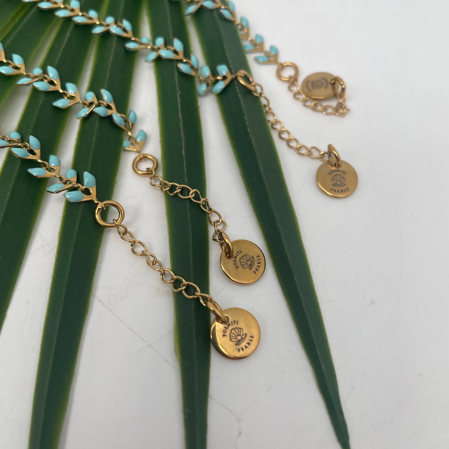 Bracelet liane bleu clair