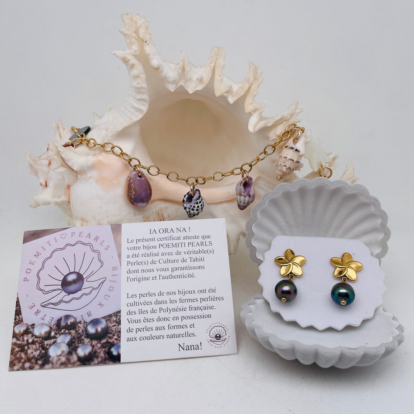 Boucle d'oreilles FRANGIPANIER