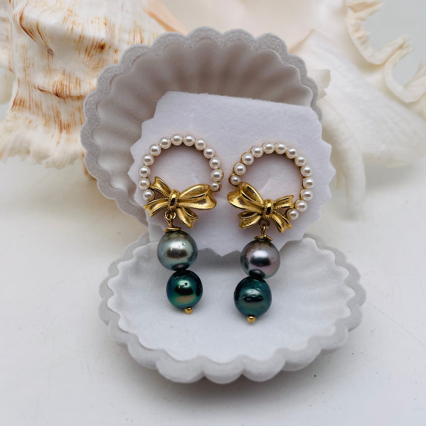 Boucle d'oreilles NOËL À TAHITI