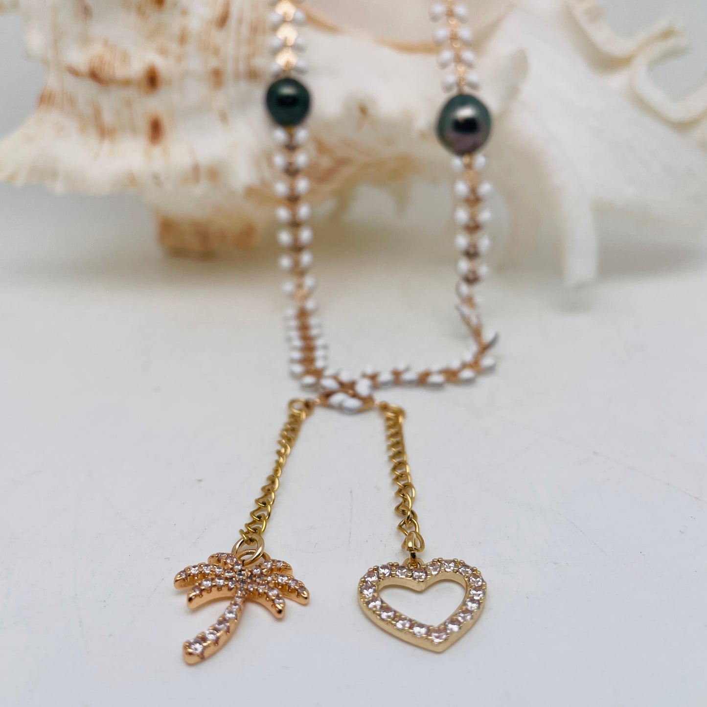 Bracelet LIANE blanche PALMIER