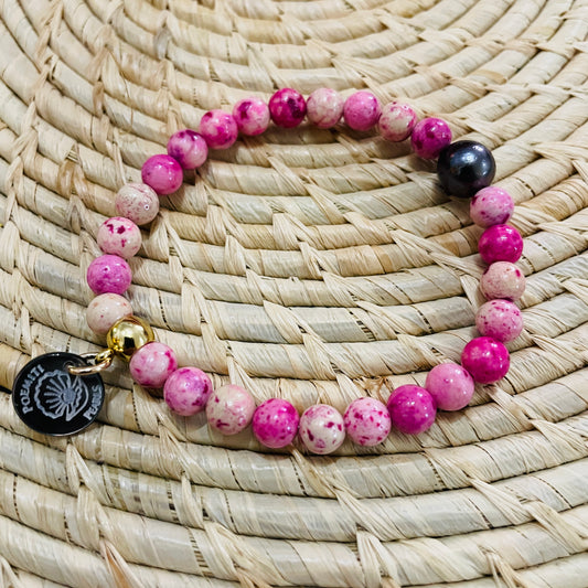 Bracelet POEMITI marbre rose
