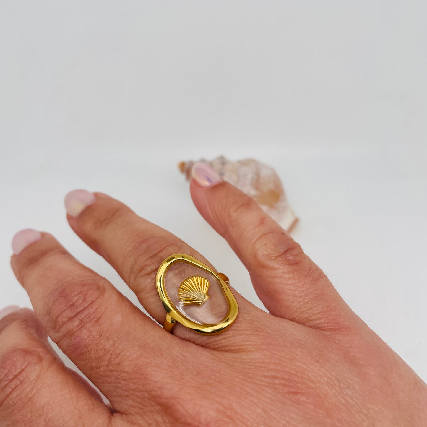 Bague coquillage